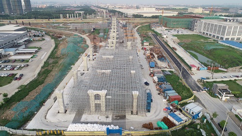 江蘇昆山312 項(xiàng)目再迎新節(jié)點(diǎn)！墩柱施工破百，樁基施工破兩千.jpg